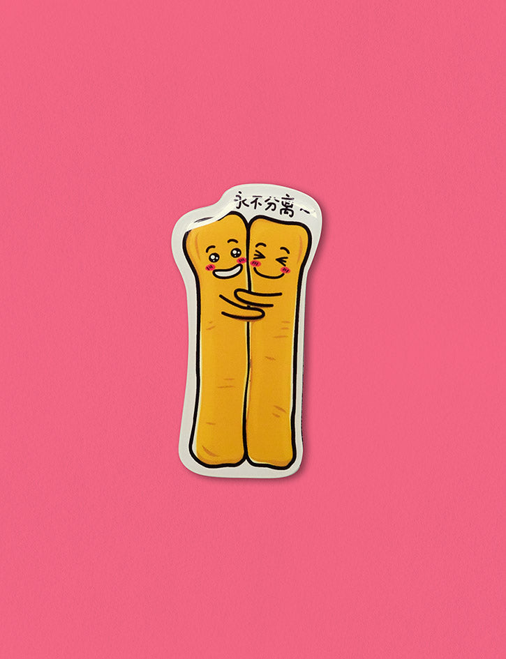 Kopitiam Heroes - You Tiao Magnet with the youtiao attached