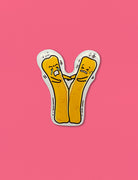 Singapore Fridge Magnets - You Tiao magnet with the youtiao pulled apart