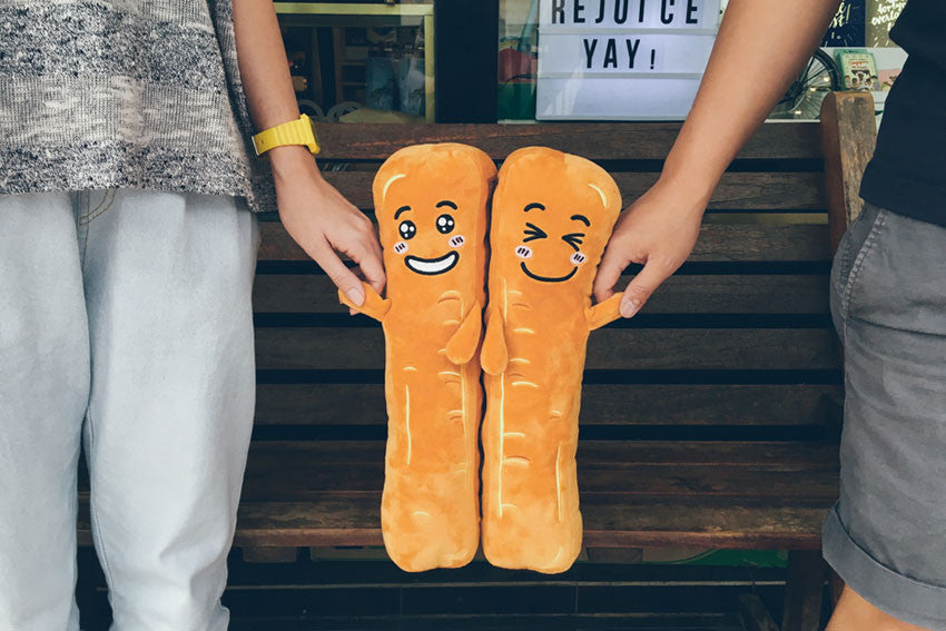 You Tiao Plushie (小油,小条） - Plushies by wheniwasfour | 小时候, Singapore local artist online gift store