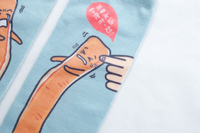 You Tiao Socks - Apparel by wheniwasfour | 小时候, Singapore local artist online gift store